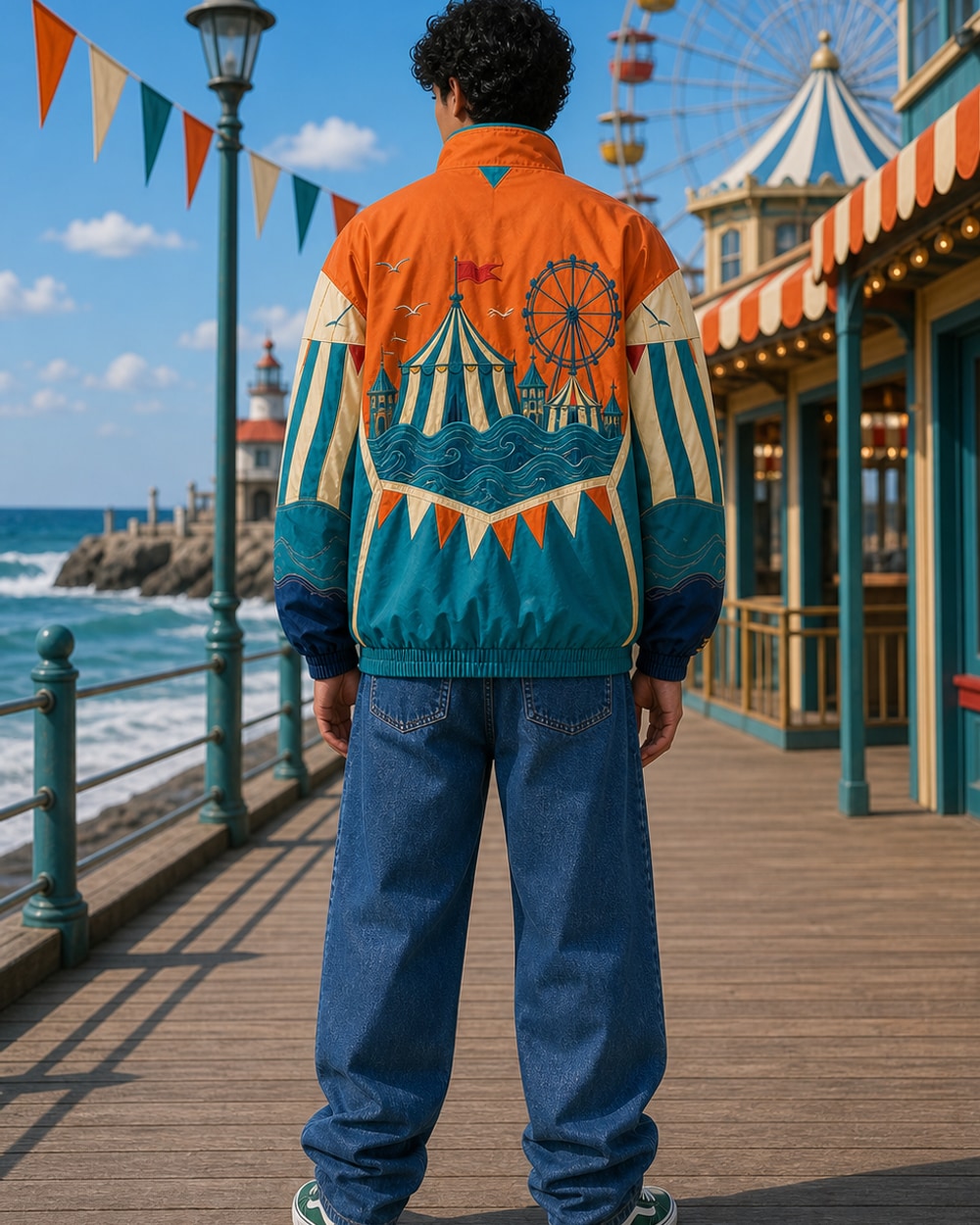 Orange Town Pullover Jacket thumbnail 2
